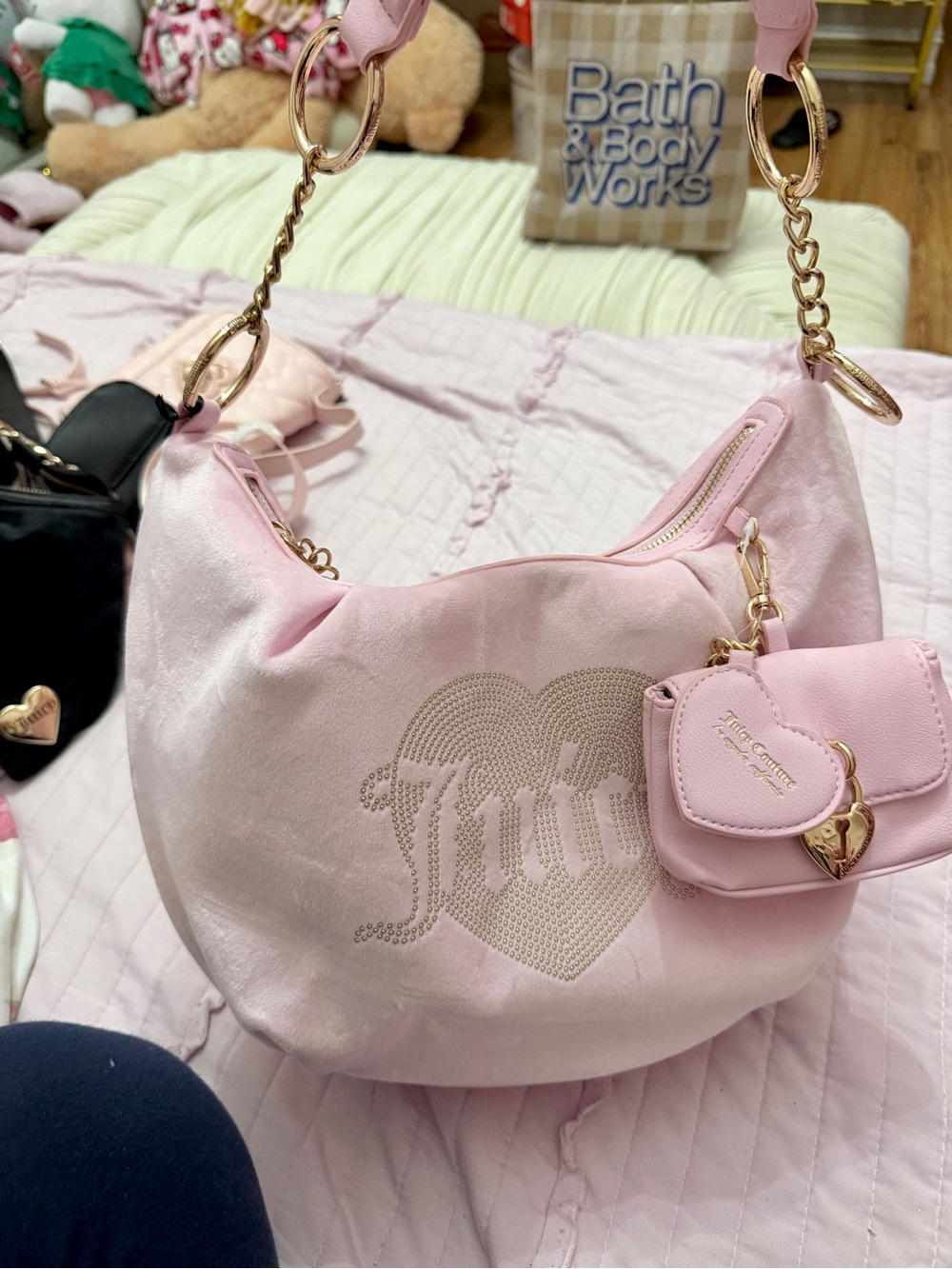 Juicy Couture queen couture hobo bag
